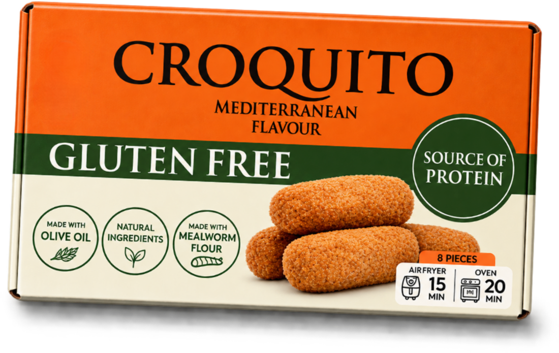 Caixa Croquito: croquetes sem glúten, fonte de proteína